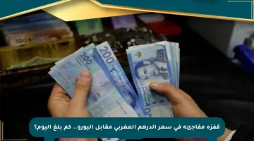 قفزة مفاجئة في سعر الدرهم المغربي مقابل اليورو.. كم بلغ اليوم؟